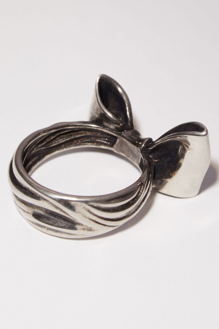 Silver Acne Studios Bow Ring Jewellery | CIAO-48716