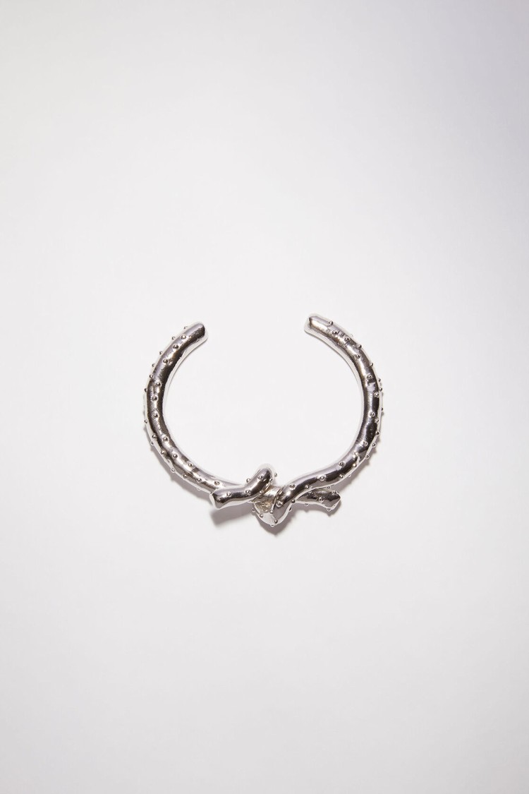 Silver Acne Studios Knot Cuff Bracelet Jewellery | OBAY-58614