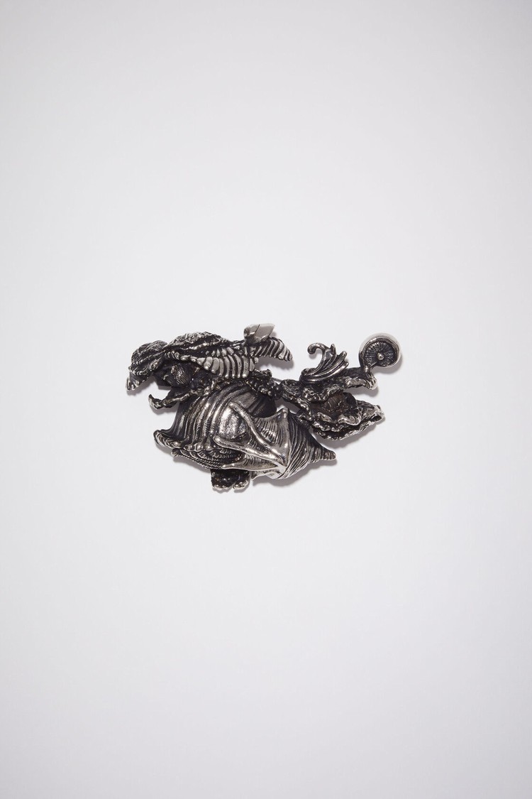 Silver Acne Studios Sculptural Brooch Jewellery | QLVG-27495