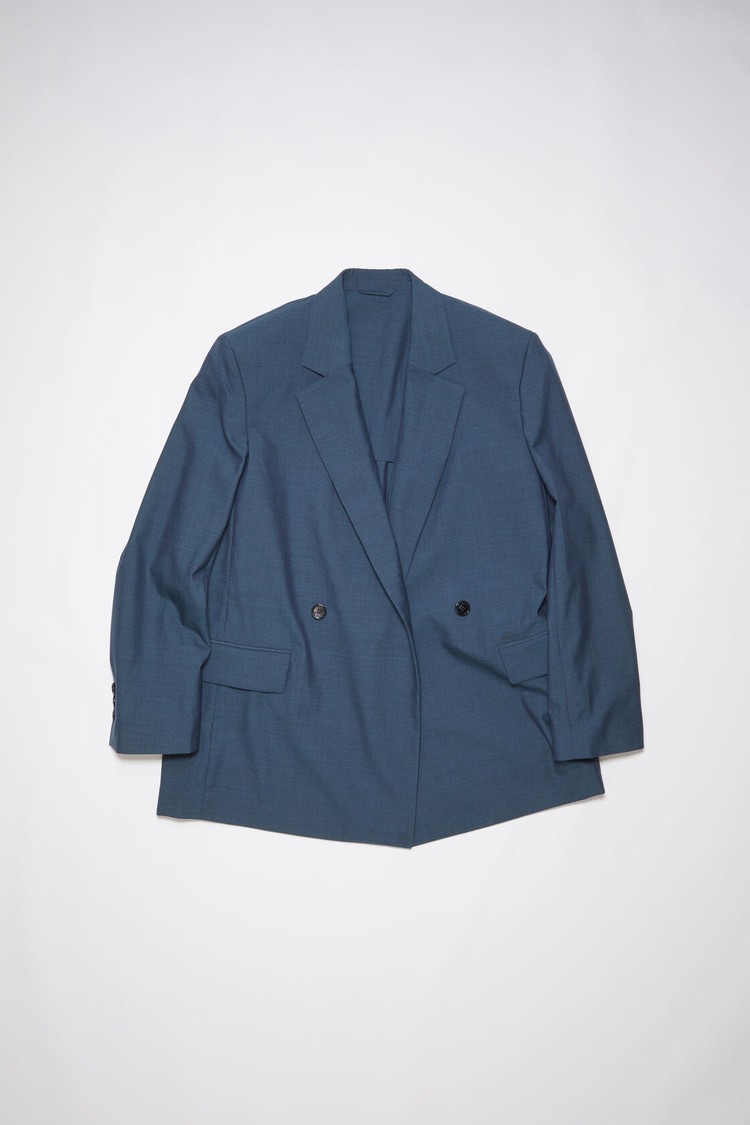 Turquoise / Blue Acne Studios Double-breasted Women's Jackets | OCBA-39516