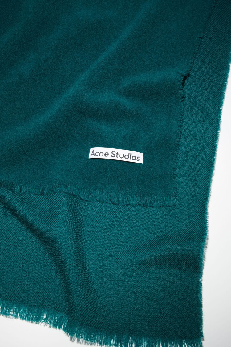 Turquoise / Green Acne Studios Light Wool - Oversized Scarf | YFZO-68951