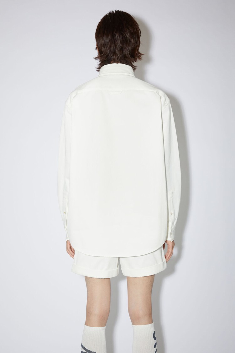 White Acne Studios Button-up Men's Jackets | QCDL-89051