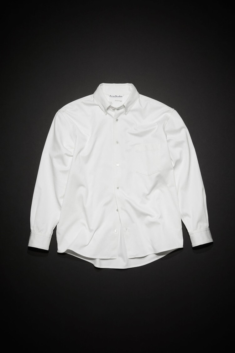 White Acne Studios Button-up Men's Jackets | QCDL-89051