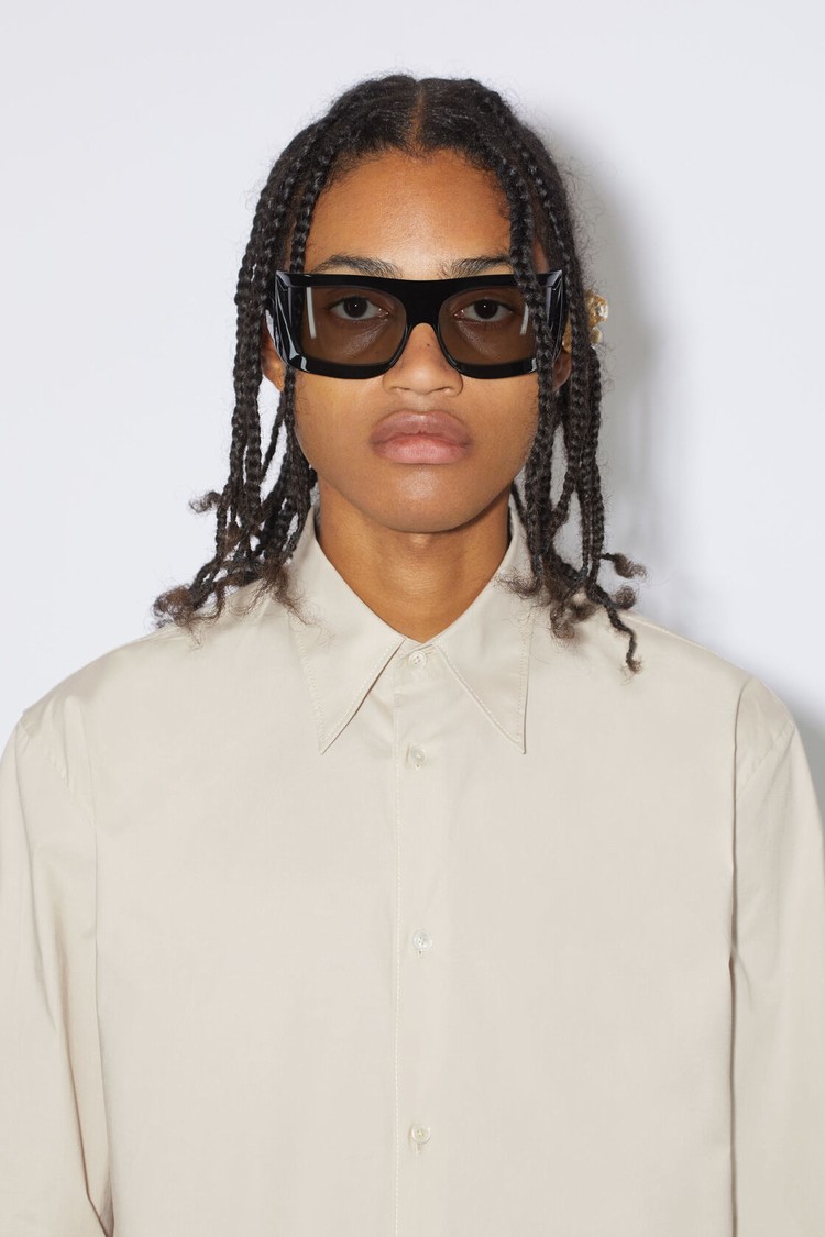 White Acne Studios Button-up Men's Shirts | ERZS-59038