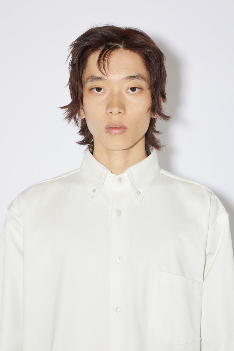 White Acne Studios Button-up Men's Shirts | KGMH-53726