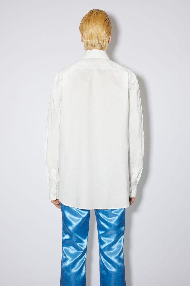 White Acne Studios Button-up Men's Shirts | LJYT-68290