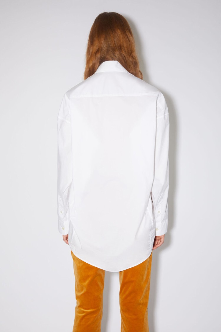 White Acne Studios Button-up Women's Shirts | AONZ-18905