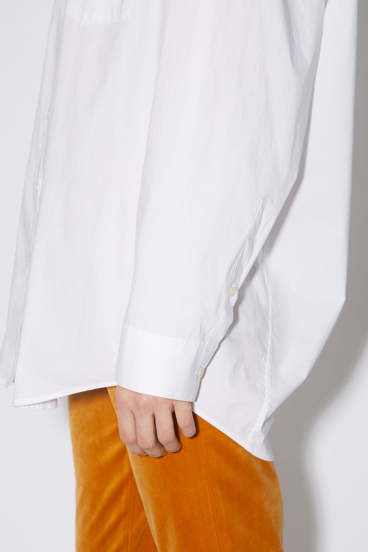 White Acne Studios Button-up Women's Shirts | AONZ-18905