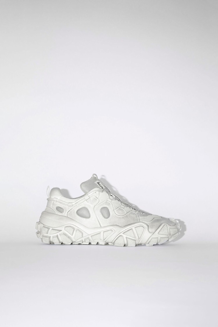 White Acne Studios Chunky Mesh Women\'s Sneakers | APCV-04893