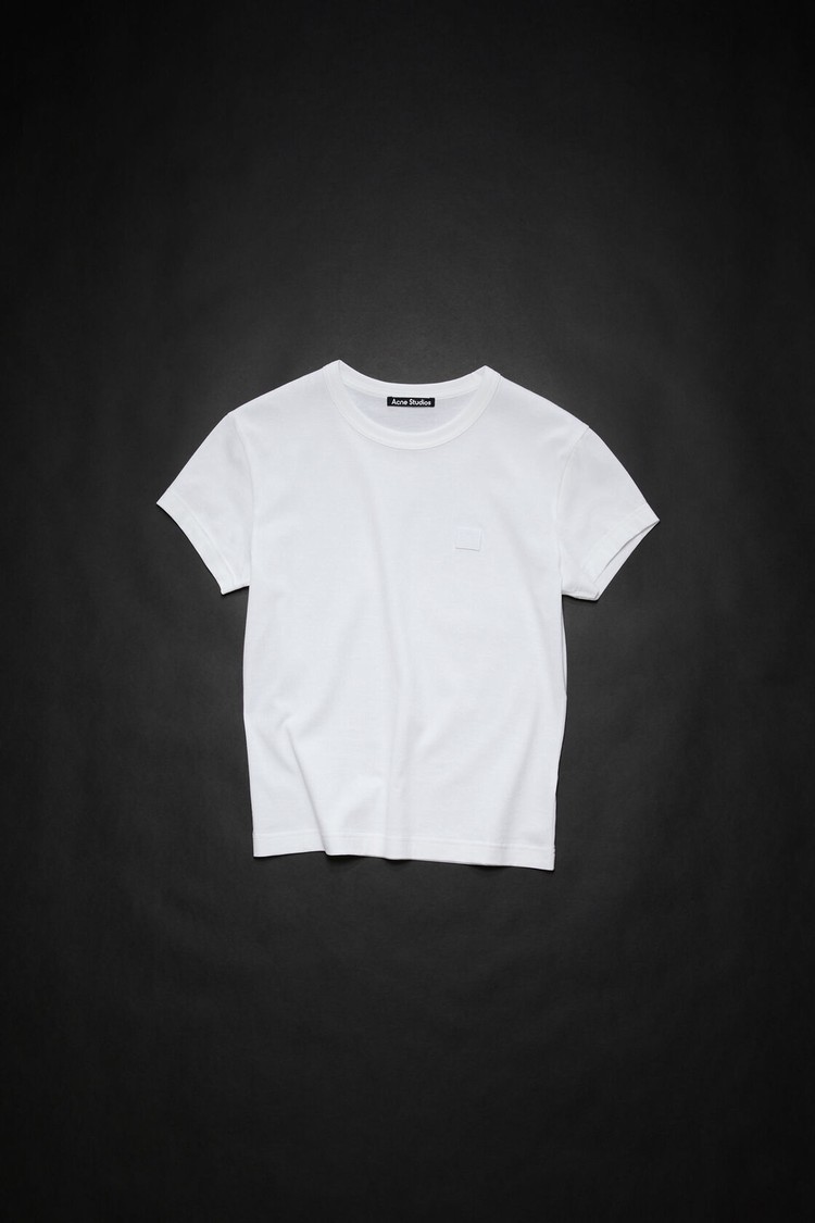 White Acne Studios Crew Neck Men's T Shirts | RMTK-92637