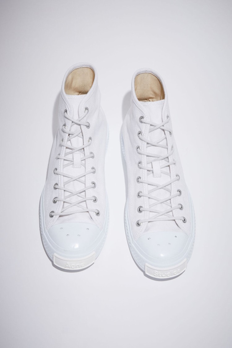 White Acne Studios High Top Men's Sneakers | AJFM-17043