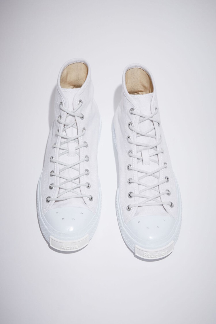 White Acne Studios High Top Women's Sneakers | QEML-83956