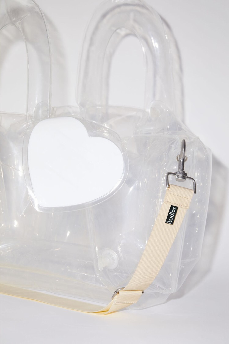 White Acne Studios Inflatable Shoulder Bag | VJRB-05318