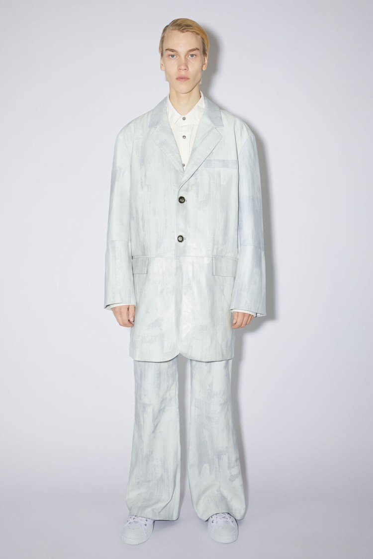 White Acne Studios Leather Single-breasted Women's Suits | EICX-05493