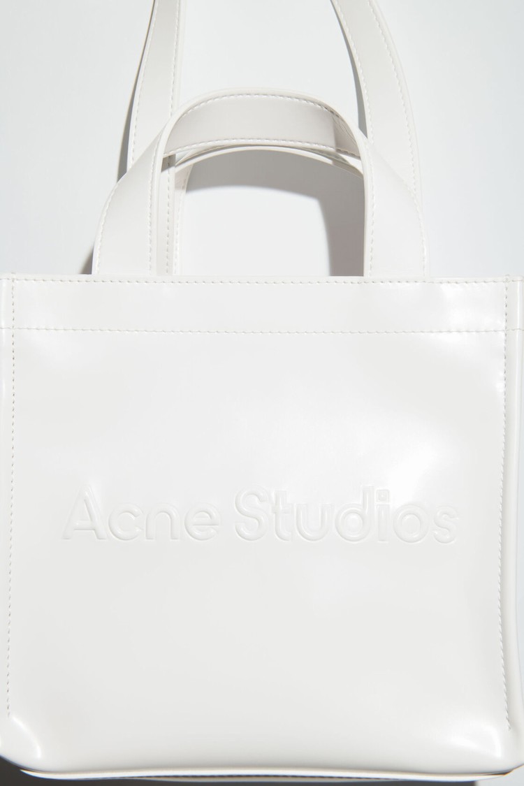 White Acne Studios Logo Mini Shoulder Tote Bag | WMRZ-76803