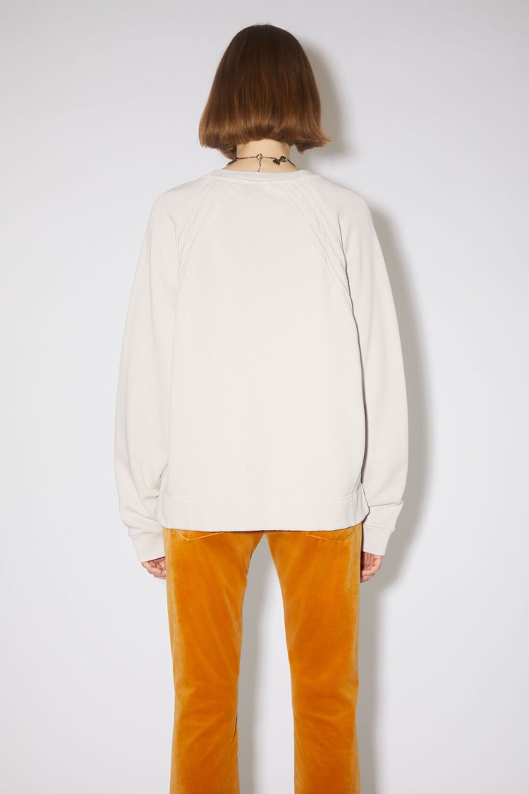 White Acne Studios Logo Tape Women's Sweatshirts | WHVK-14652