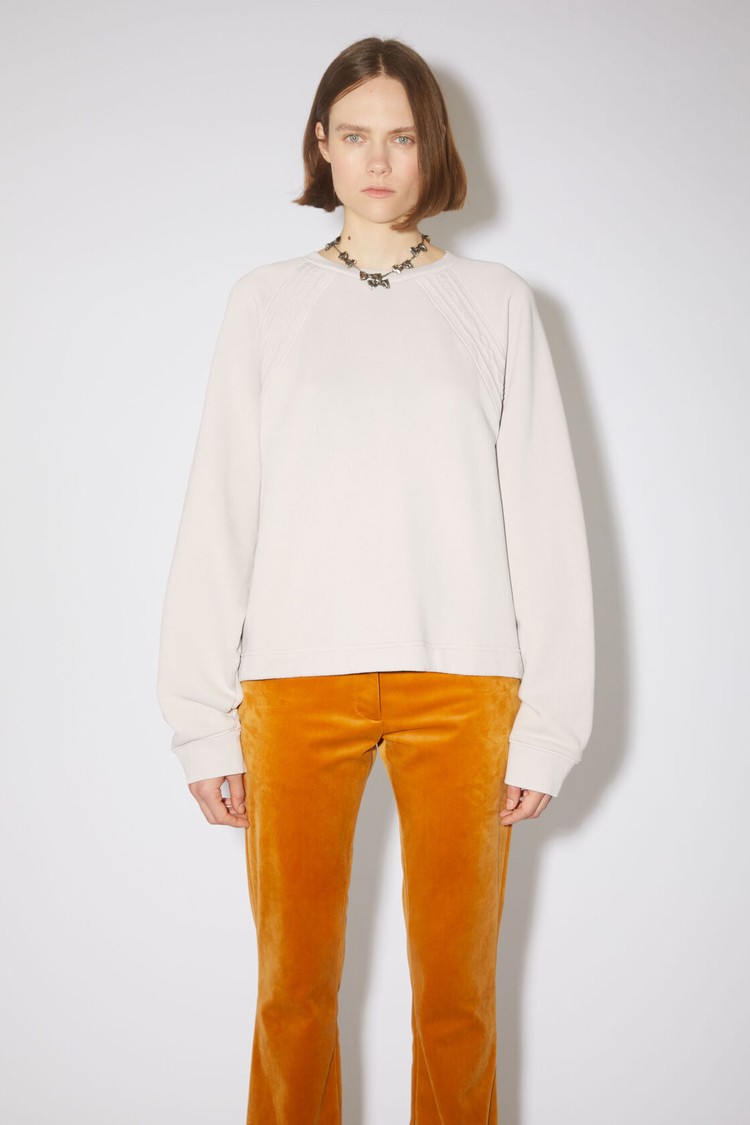 White Acne Studios Logo Tape Women\'s Sweatshirts | WHVK-14652