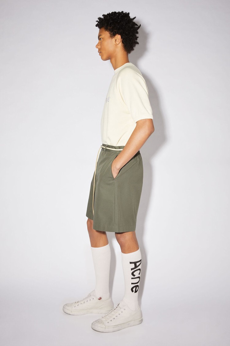 White Acne Studios Logo-jacquard Socks | SCDP-18427