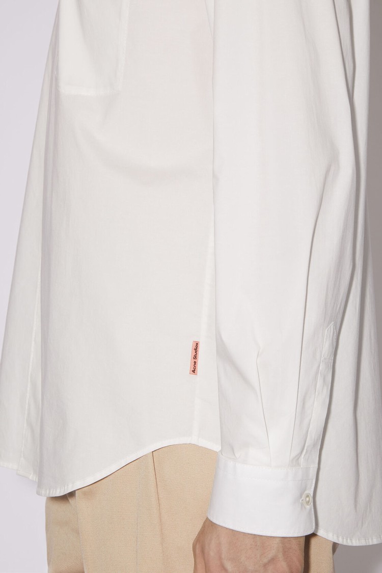 White Acne Studios Long Sleeve Men's Shirts | UPYH-12094