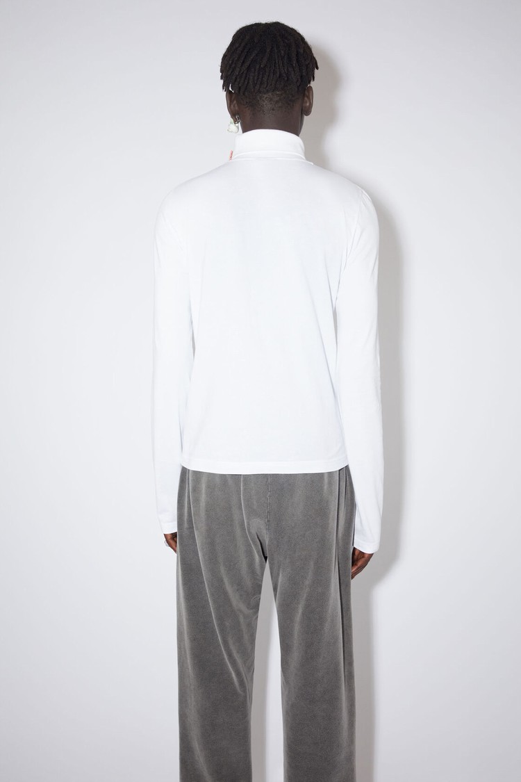 White Acne Studios Long Sleeve Men's T Shirts | ERYJ-43219