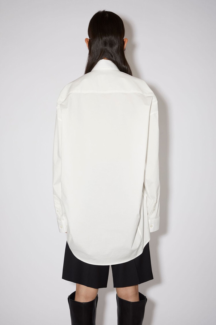 White Acne Studios Long Sleeve Women's Shirts | LGXF-76310