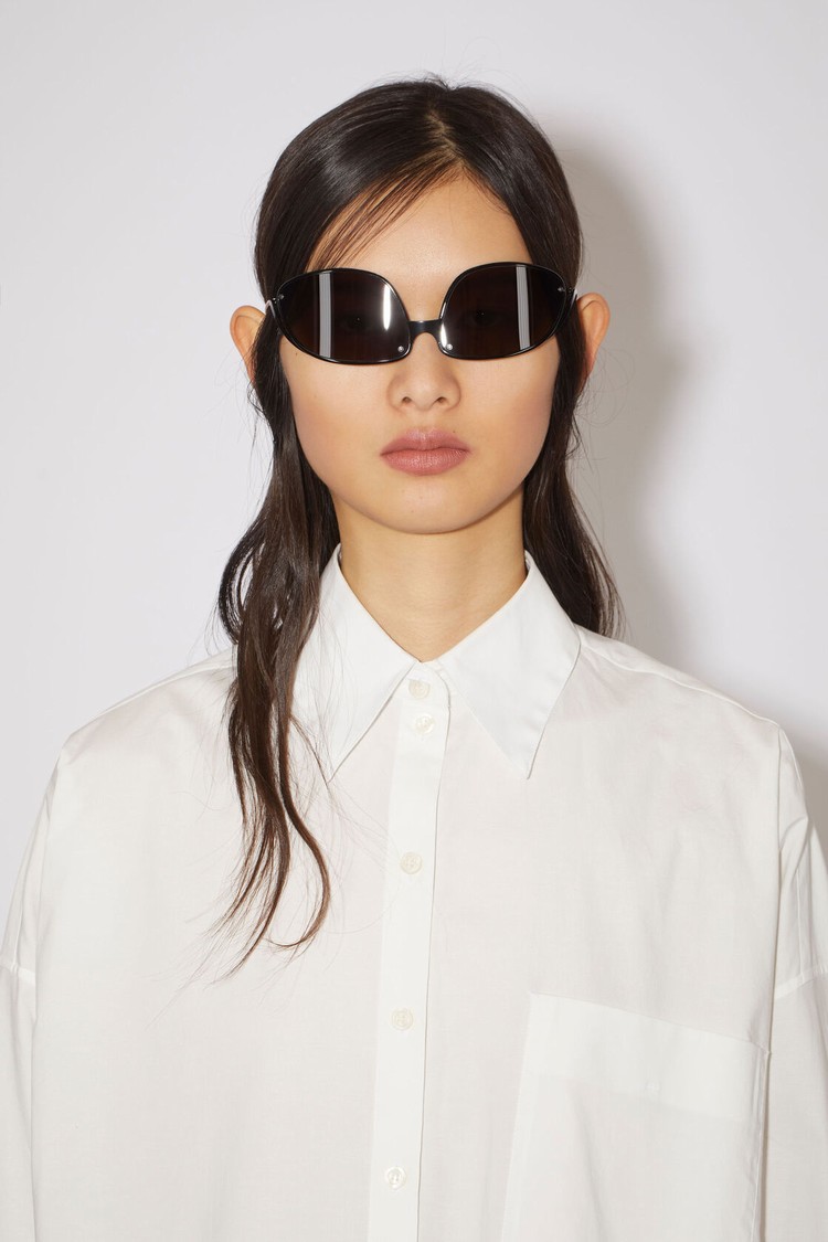 White Acne Studios Long Sleeve Women's Shirts | LGXF-76310