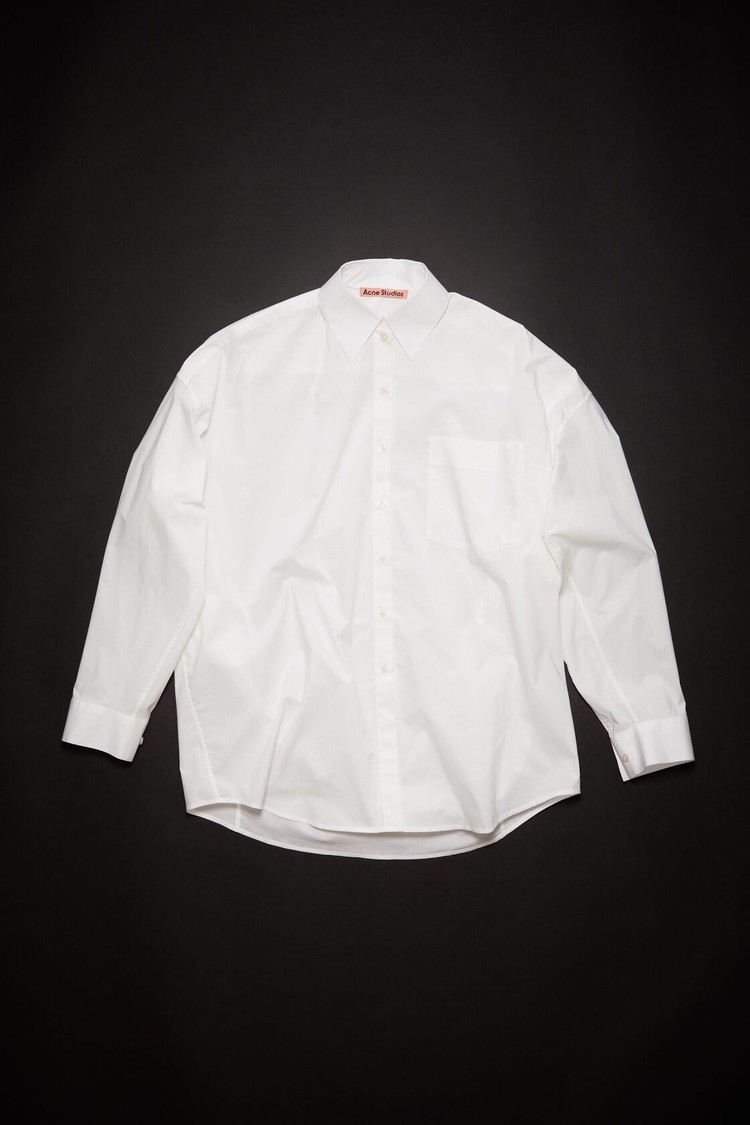 White Acne Studios Long Sleeve Women's Shirts | LGXF-76310