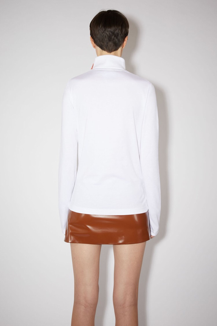 White Acne Studios Long Sleeve Women's T Shirts | IUNK-25638