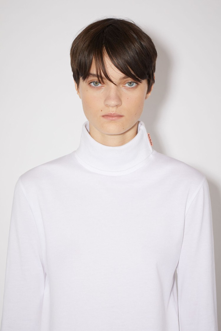 White Acne Studios Long Sleeve Women's T Shirts | IUNK-25638