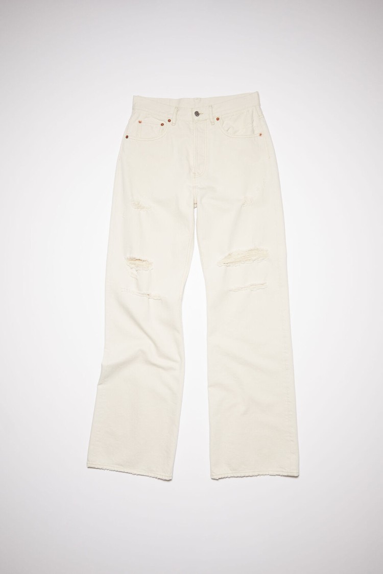 White Acne Studios Loose Fit - 2021 Men's Jeans | GDUB-25349