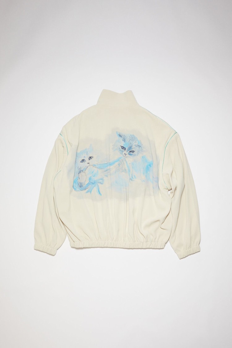 White Acne Studios Printed Men's Jackets | YLJM-40628