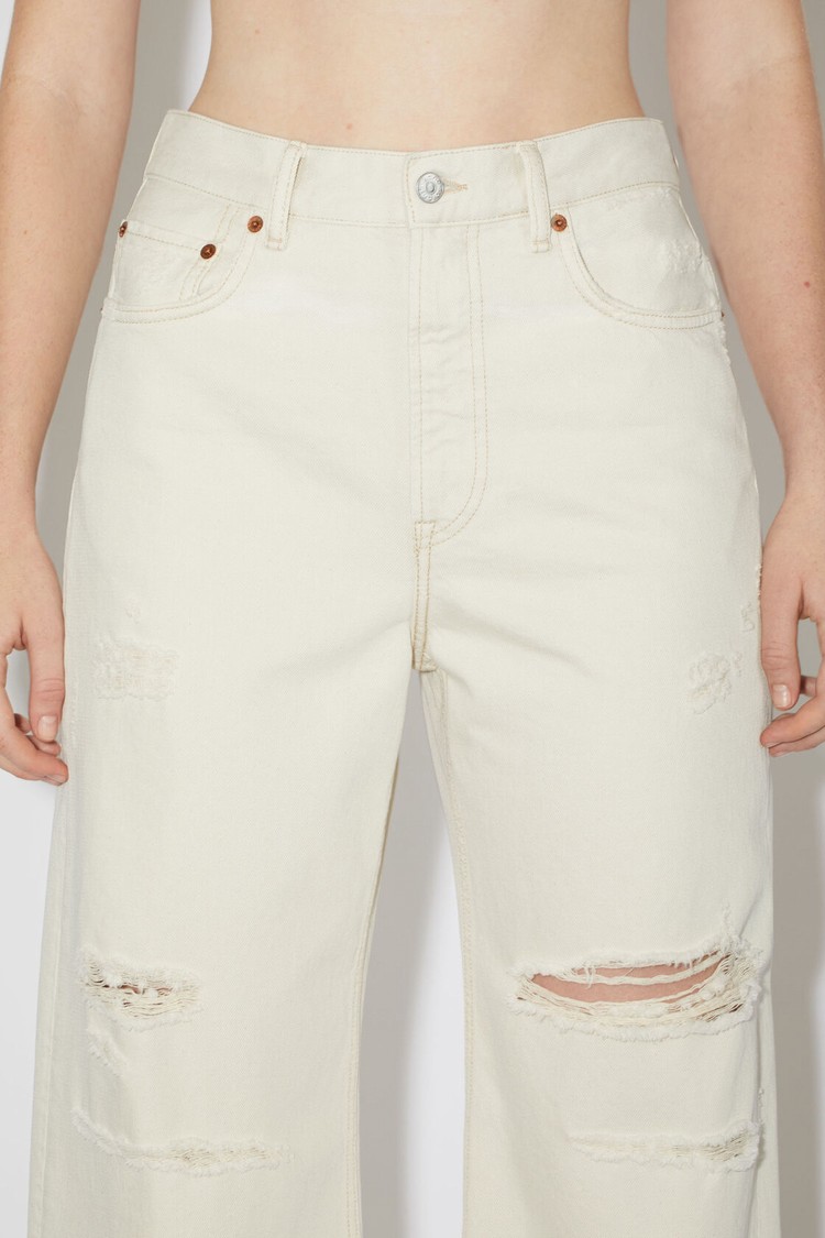 White Acne Studios Relaxed Fit - 2022 Women's Jeans | GOUZ-48620