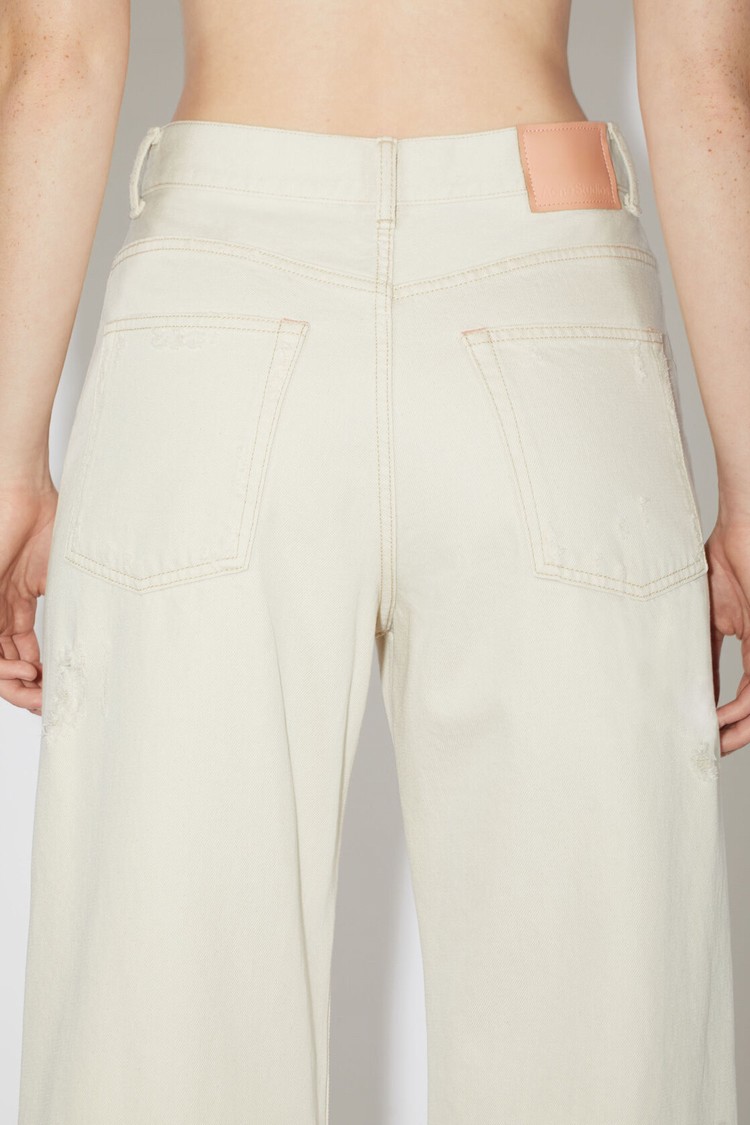 White Acne Studios Relaxed Fit - 2022 Women's Jeans | GOUZ-48620