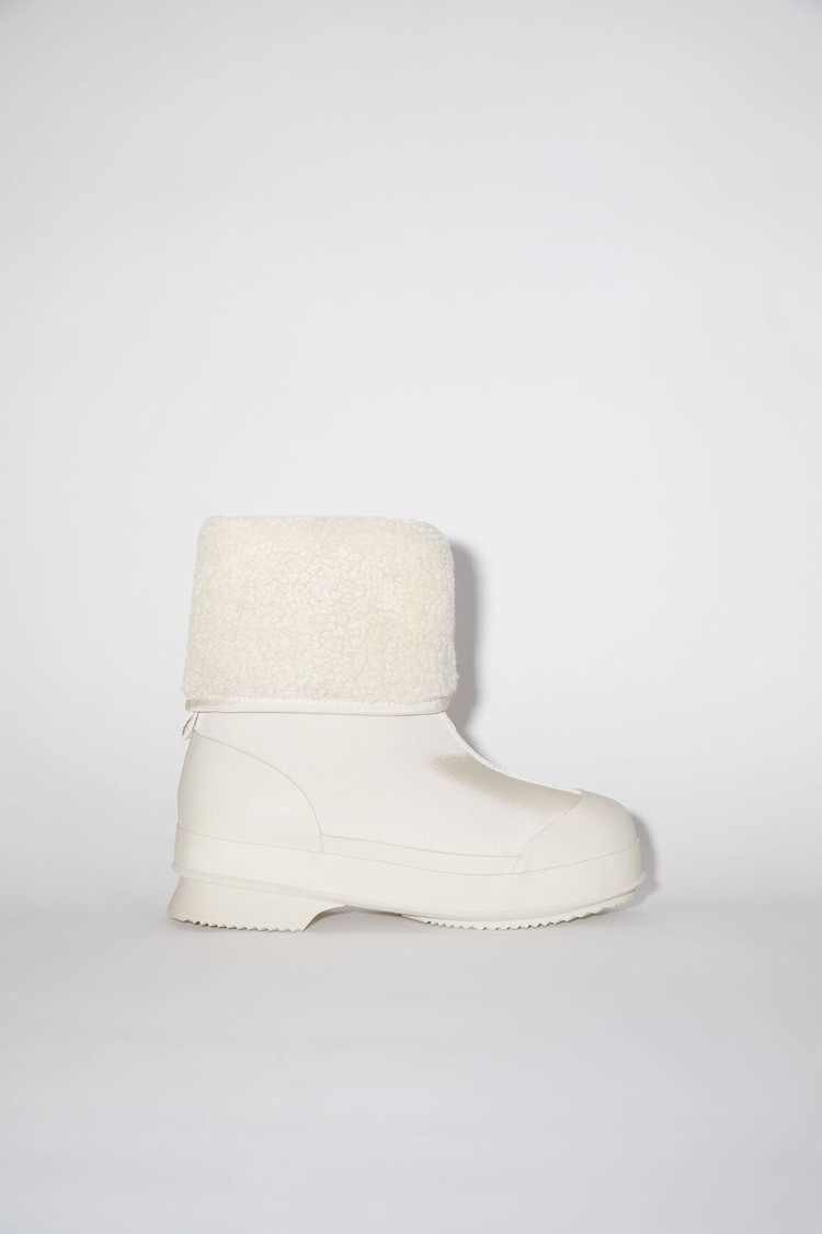 White Acne Studios Reversible Women's Ankle Boots | DIOA-01782