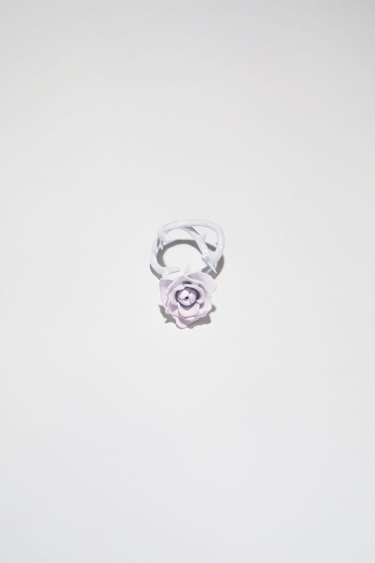 White Acne Studios Rose Ring Jewellery | EYHK-76285