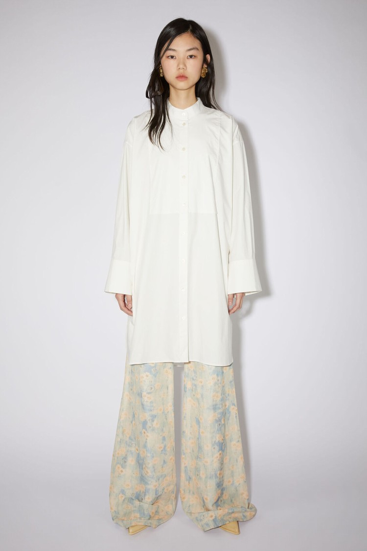 White Acne Studios Shirt Women\'s Dress | JWRU-54198