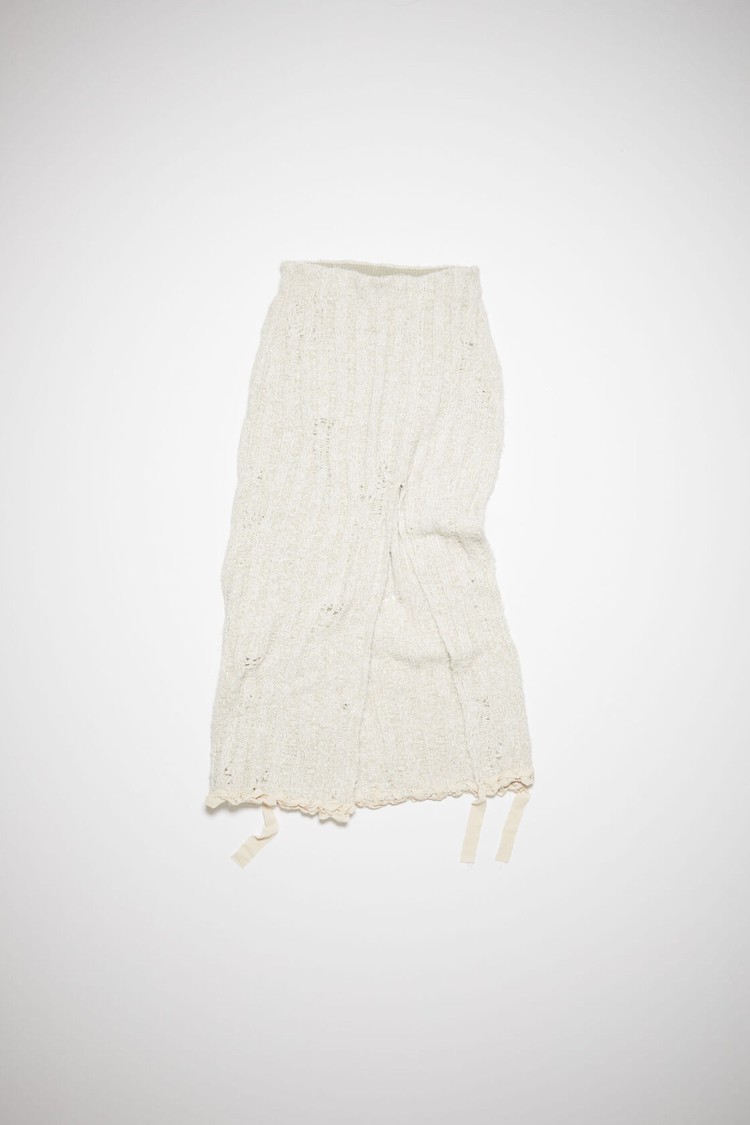 White Acne Studios Slit Maxi Women's Skirts | DYBJ-71863