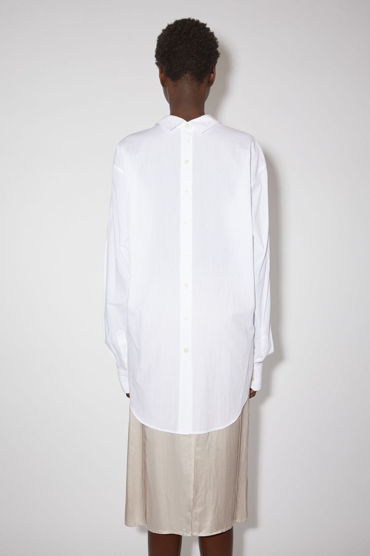 White Acne Studios Striped Button-up Women's Shirts | LQVJ-94631