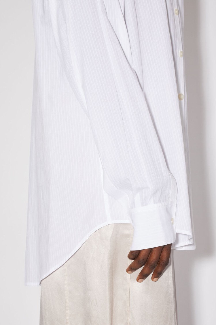 White Acne Studios Striped Button-up Women's Shirts | LQVJ-94631