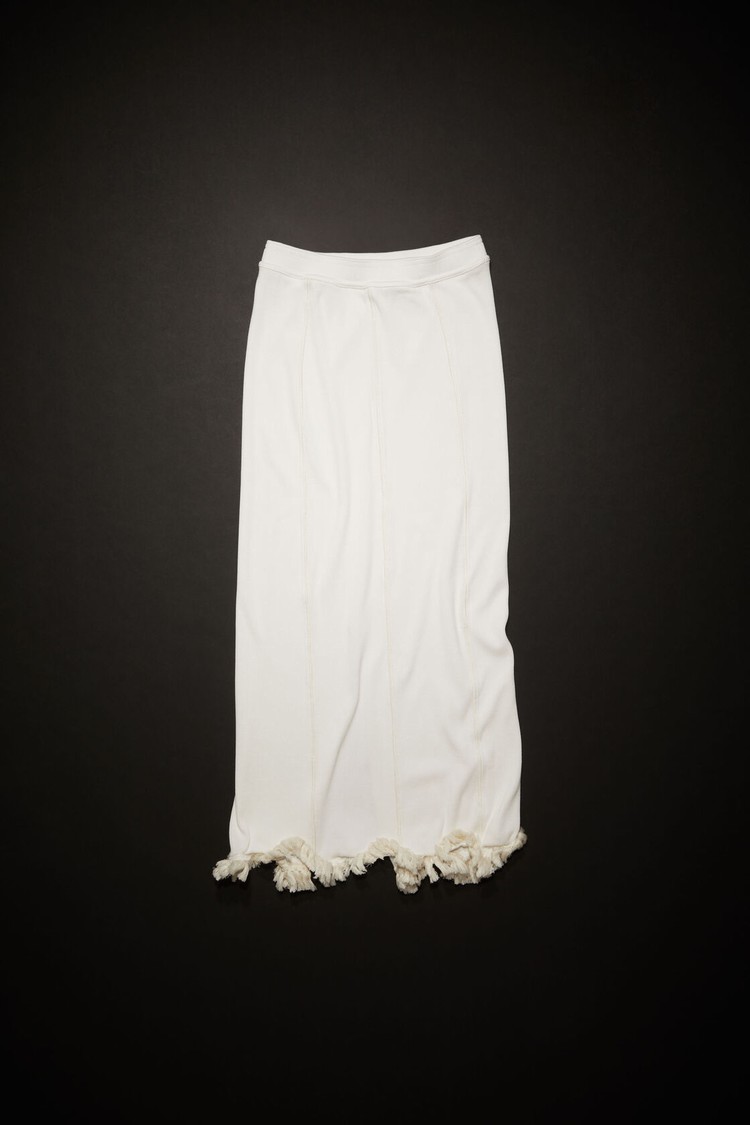 White Acne Studios Tassel Pencil Women's Skirts | HYLI-20496