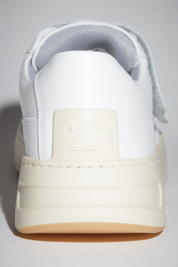 White Acne Studios Velcro Strap Men's Sneakers | TFXO-15893