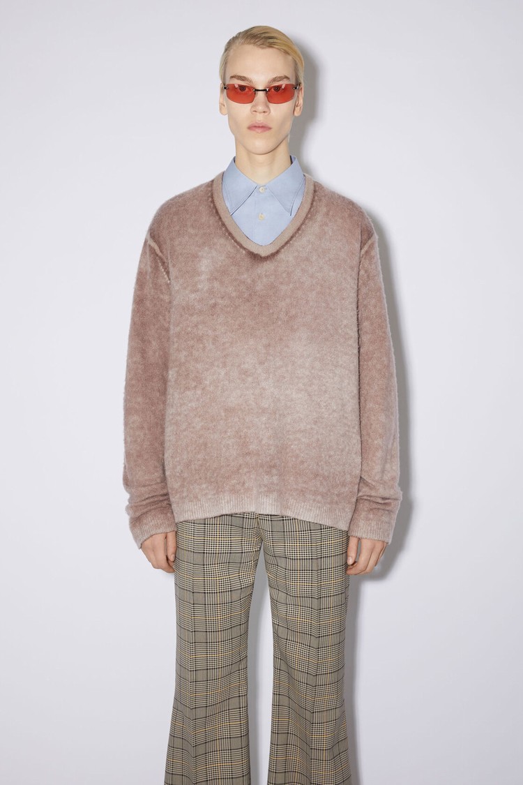 White Acne Studios Wool-blend Jumper Men\'s Knitwear | EIJL-12870