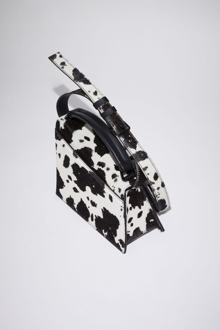 White / Black Acne Studios Distortion Mini Bags | VOQJ-04326