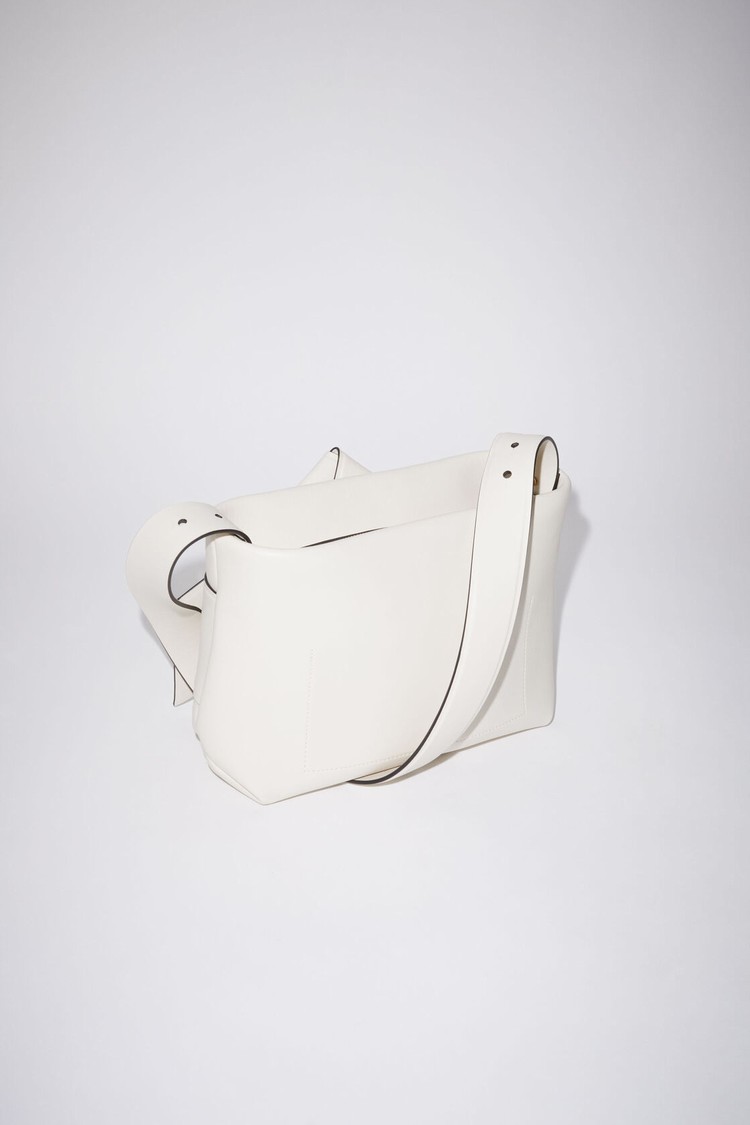 White / Black Acne Studios Musubi Shoulder Bag | AULE-16723