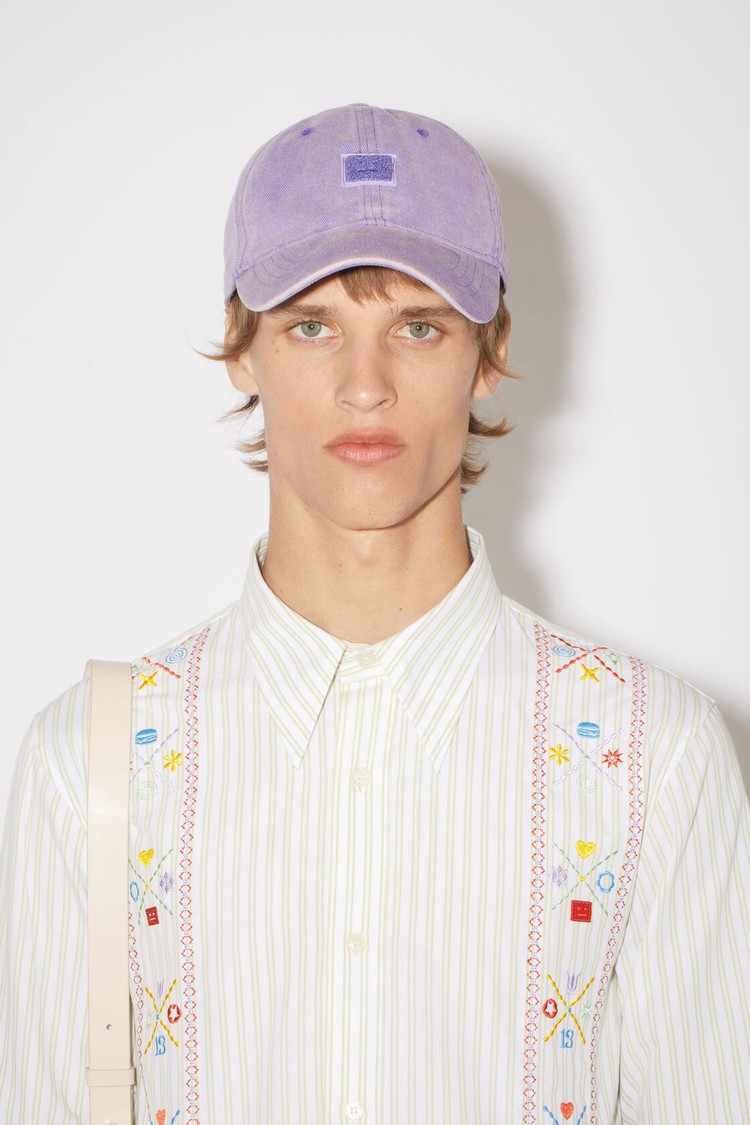 White / Green Acne Studios Embroidered Button-up Men's Shirts | VLQC-79846