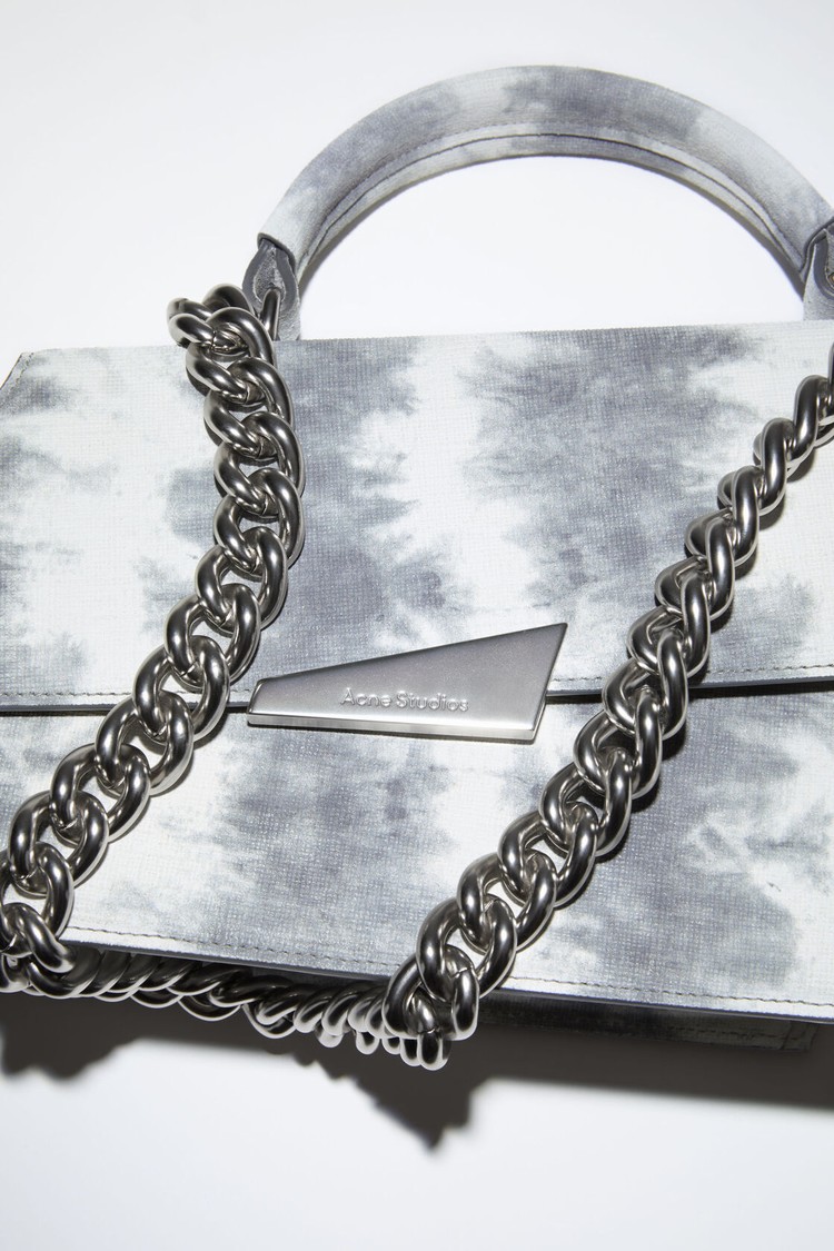 White / Grey Acne Studios Distortion Handbag | MBLG-25640