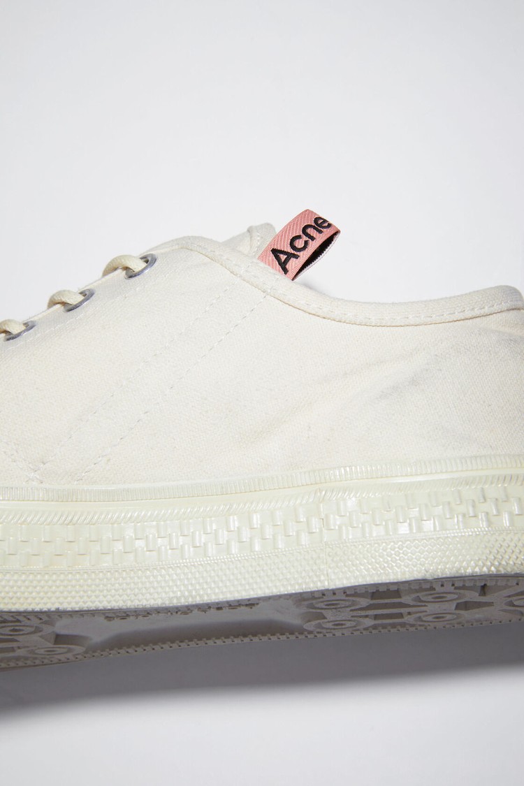 White / White Acne Studios Low Top Women's Sneakers | YHMC-69857