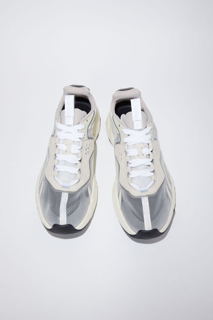 White / White / White Acne Studios Lace-up Men's Sneakers | FDMS-58604