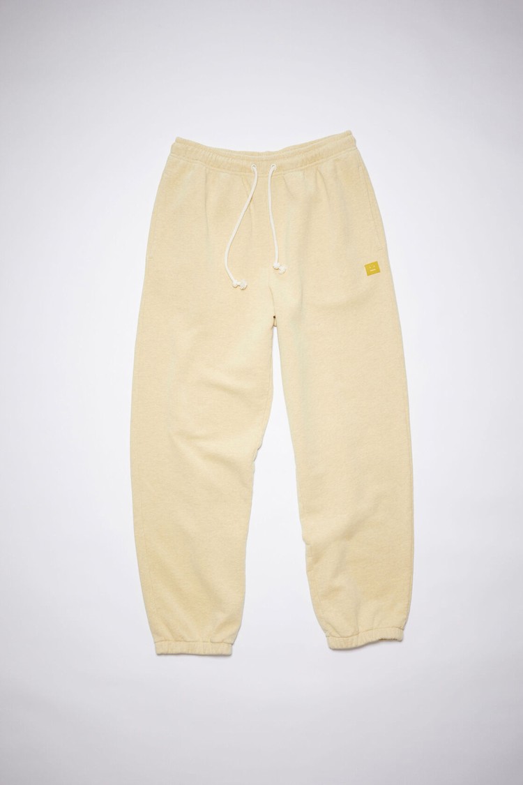 Yellow Acne Studios Cotton Women's Sweatpants | FXMJ-54672