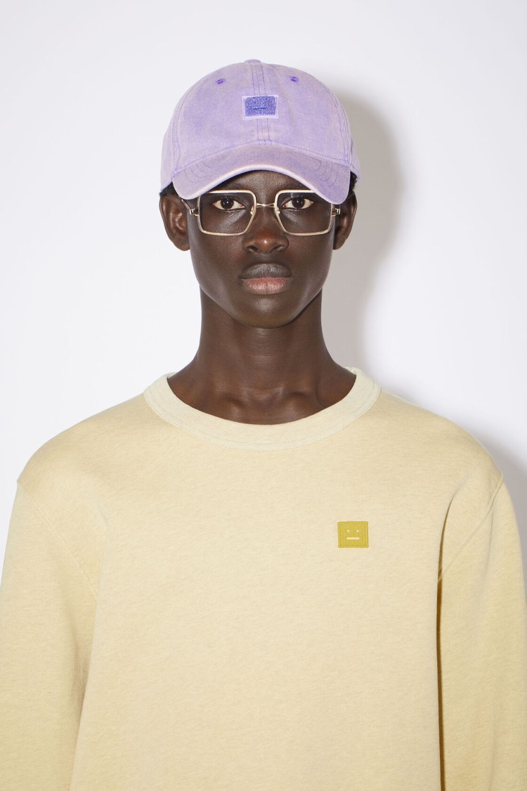 Yellow Acne Studios Crew Neck Men's Sweatshirts | LOCF-90532